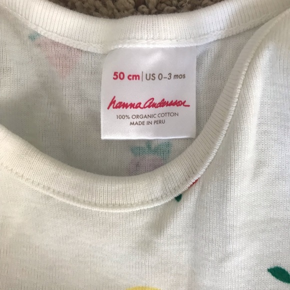 Hanna Andersson Floral and Fruit Sets 50cm 0-3 Months - Picture 4 of 5